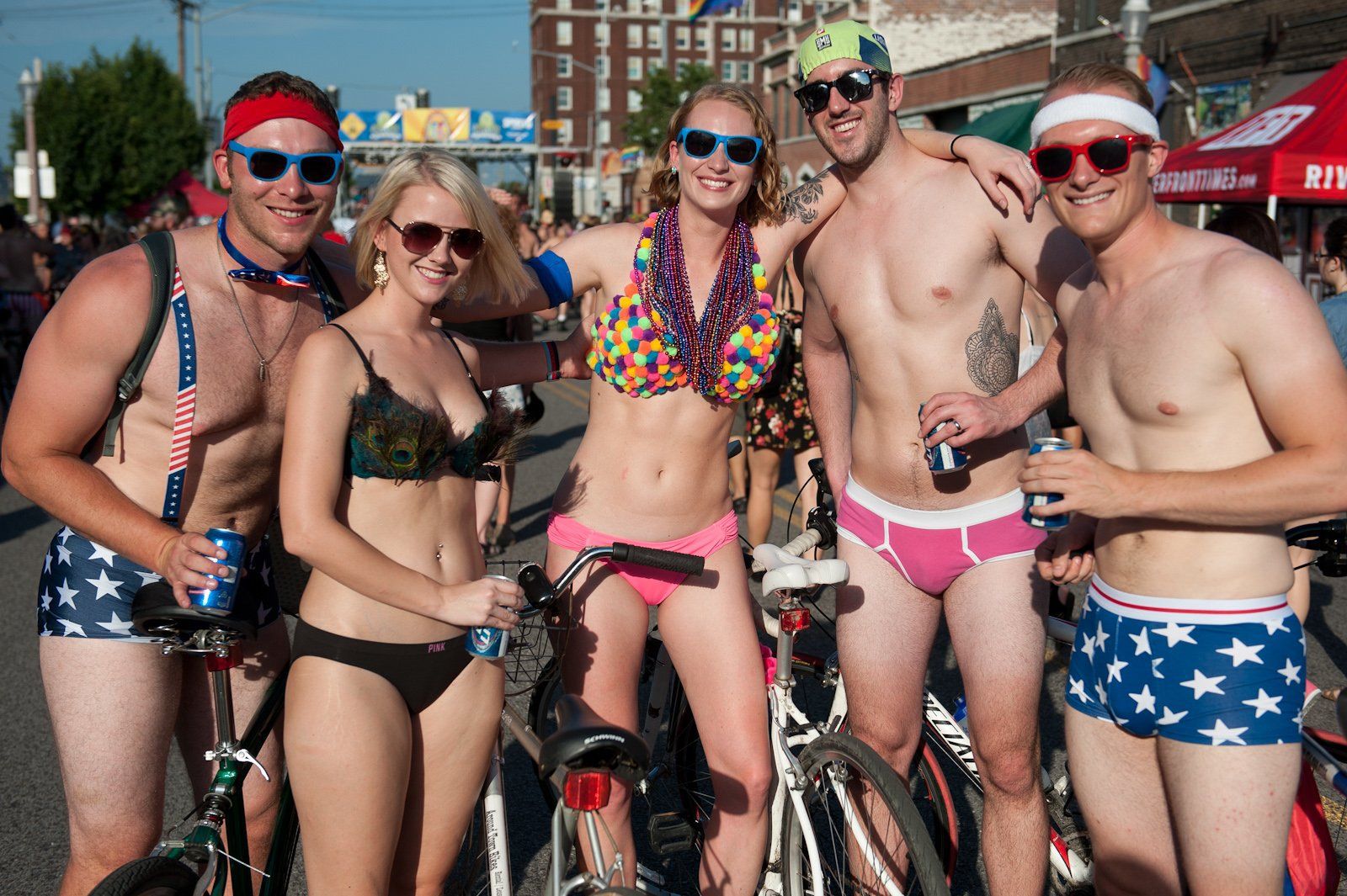 2015 World Naked Bike Ride in St. Louis